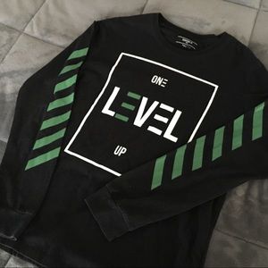 Large print long sleeve shirt